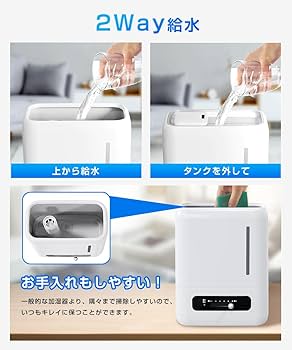 Amazon.co.jp: Zaida 加湿器 大容量 【4L大容量・省エネ】 超音波加湿